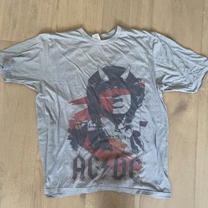 Vintage Gray ACDC shirt size M